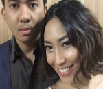 Ayu Dewi dan Regi Datau Sebelum Fashion Show