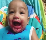 Lucu dengan Mulut Belepotan