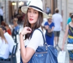 Luna Maya Tiba di Roma