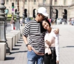 Kecupan Mesra Jevin untuk Rini