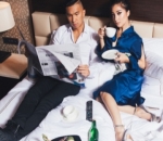 Nikita Willy dan Indra Priawan Berpose Serius