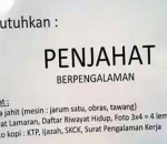 Lowongan Penjahat