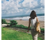 Sophia Latjuba Tiba di Bali