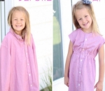 Kemeja Pink Jadi Dress Anak