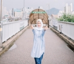 Natasha Rizki di Stasiun Yongdap