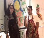 Luna Maya Belajar Melukis