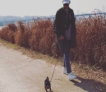 Jun Tae Soo Ajak Anjingnya Jalan-Jalan