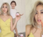 Gaun Kuning Cerah yang Cocok dengan Rambut Bule Jedar