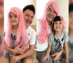Pakai Rambut Palsu Bareng Ayah