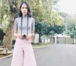 Gaya Sporty nan Cantik Ala Maudy Ayunda