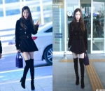 Padukan Mini Dress dengan Sepatu Boot Tinggi