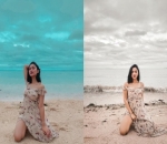 Marion Jola Tampil Seksi di Pantai