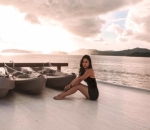 Nikita Willy Tampil Kenakan Gaun One Piece Hitam di Raja Ampat