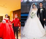 Kezia Karamoy Kenakan Gaun Merah