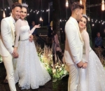 Momen Romantis Ammar dan Irish di Resepsi