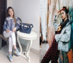 Wilona Pilih Celana Putih, Febby Padukan Celana Motif Buat Atasan Denim