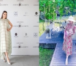 Luna Pakai Gaun Motif Tanpa Lengan, Kalau Syahrini Pilih Lengan Panjang