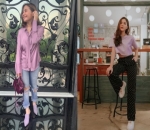 Prilly Pakai Kemeja Ungu dan Celana Jeans, Mila Pilih Kaos dan Bawahan Hitam