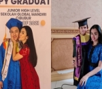 Nia Anggia Dampingi Anak-Anaknya Saat Wisuda Kelulusan