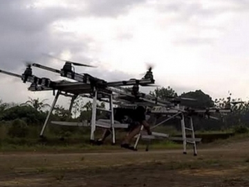 Ternyata Ojek Terbang Buatan Indonesia Seperti Ini