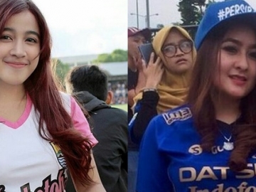 Bidadari Tribun, 5 Potret Suporter Cantik Sepak Bola Indonesia