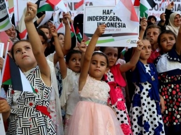 Mengharukan, Ucapan Selamat HUT RI Juga Berkumandang dari Anak-Anak di Gaza