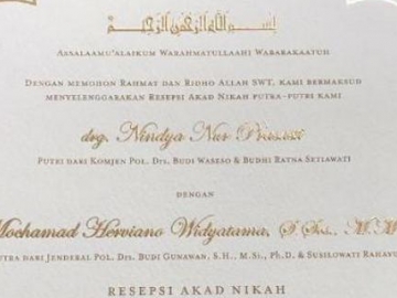 Segera Menikah, Kisah Cinta Anak Jenderal BG dan Komjen Buwas Jadi Sorotan