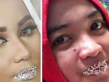 Heboh Bibir Swarovski Anniesa Hasibuan, Kocaknya Netter Tiru Pakai Beras