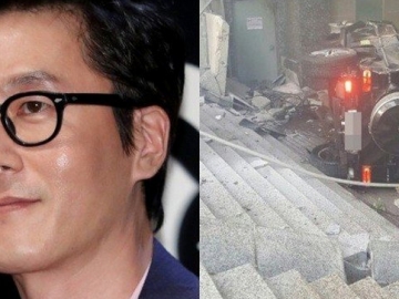 Foto Kondisi Mobil Mercedes-Benz SUV Kim Joo Hyuk Usai Kecelakaan Maut