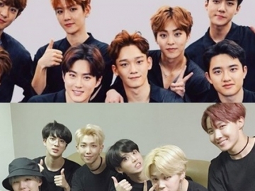 BTS Rilis Foto Latihan di AMA 2017, EXO Raih Rekor Artis K-Pop Tercepat di MelOn
