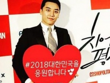Dukung Olimpiade Pyeongchang, Seungri Big Bang Posting Foto Ini 