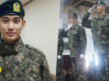 Kangen Kim Soo Hyun? Ini Foto Gantengnya di Kamp Militer 