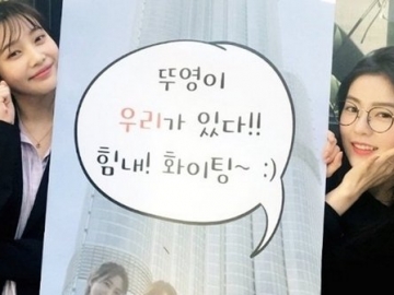 Dukung Joy, Irene dan Seulgi Red Velvet Ceria Kunjungi Lokasi Syuting ‘Great Temptation’