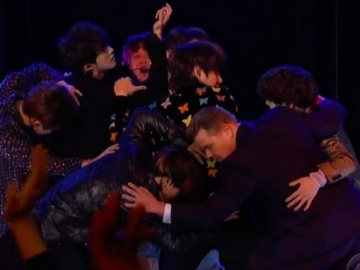 Jahil, James Corden Gabung Bangtan Boys Saat Tampilkan ‘Fake Love’ di Panggung ‘Late Late Show