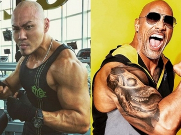 Ketemu di Hong Kong, Dwayne Johnson Anggap Deddy Corbuzier Adalah Kembarannya