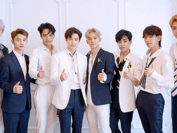 Kerennya Pertunjukan Cahaya LED EXO di Burj Khalifa Dubai Buat Fans Terpukau