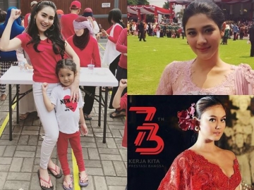Penampilan 10 Artis Indonesia Rayakan HUT RI ke-73, Cantik Berkebaya Hingga Seru Pakai Kaus 