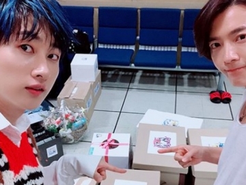 Siap Meriahkan HUT Transmedia ke-17, Intip Penampilan Super Junior D&E Saat Tiba di Jakarta