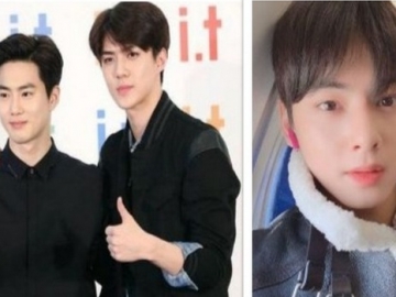 Sehun-Suho EXO dan Cha Eun Woo Kompak Beri Pesan Manis untuk Namjoo A Pink