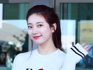 Santai Ikat Rambutnya di Bandara Menuju Paris, Visual Cantik Suzy Tuai Pujian Netizen