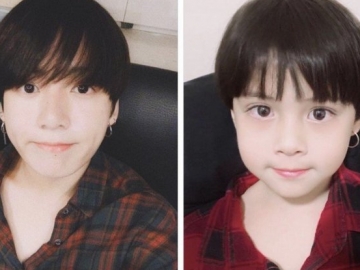 Tiru Gaya Selfie Jungkook Hingga Pakai Anting, Lucunya Fans Kecil Ini Bikin Netter Super Gemas