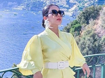 Syahrini Tampil Cantik Nan Ceria Kenakan Busana 'Menyala', Hujatan Malah Nyaring Terdengar