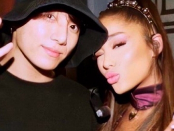 Foto Lawas Bareng Jungkook BTS Dikira Cuma Hasil Editan, Ariana Grande Beri Klarifikasi
