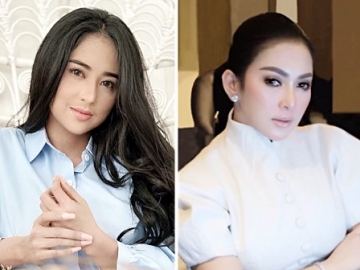 Sama-sama Kenakan Rambut ‘Jambul’, Dewi Persik Dianggap Kalahkan Syahrini dan Ayu Ting Ting