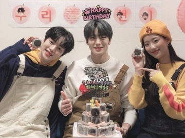 Manisnya Naeun APRIL dan Minhyuk Monsta X Beri Kejutan Jaehyun NCT 127