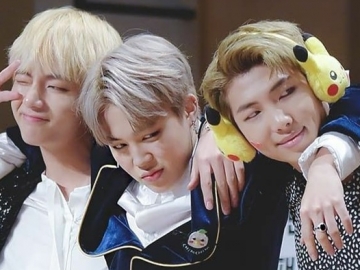 V dan Jimin BTS Asyik Tebar Pesona, RM Bikin Ngakak Muncul Dengan 'Putaran Tornado'