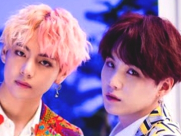 Pakai Busana Setelan, V Dan Suga BTS Diduga Sengaja Tukar Baju Dan Celana