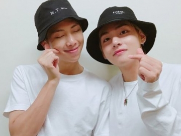 Bikin Ngakak, V dan RM BTS Pura-Pura Bedakan di Konser Online