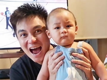 Intip Reaksi Baim Wong Lihat Foto Kiano Terpampang di Belakang Truk, Netter: Fans Fanatik