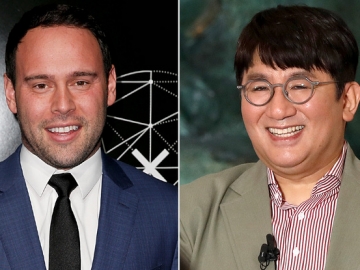 Bang Si Hyuk Asyik Hangout Bareng Scooter Braun, Fans Harapkan Segera Ada Kolaborasi